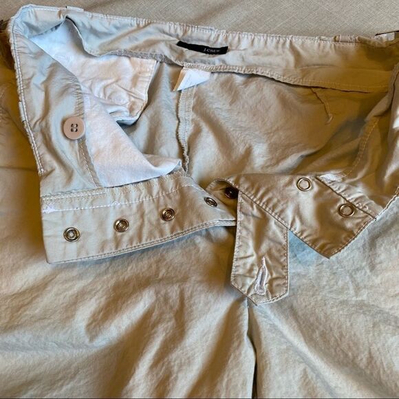 J. Crew Khaki Cotton Shorts EUC size 0 - Picture 4 of 6